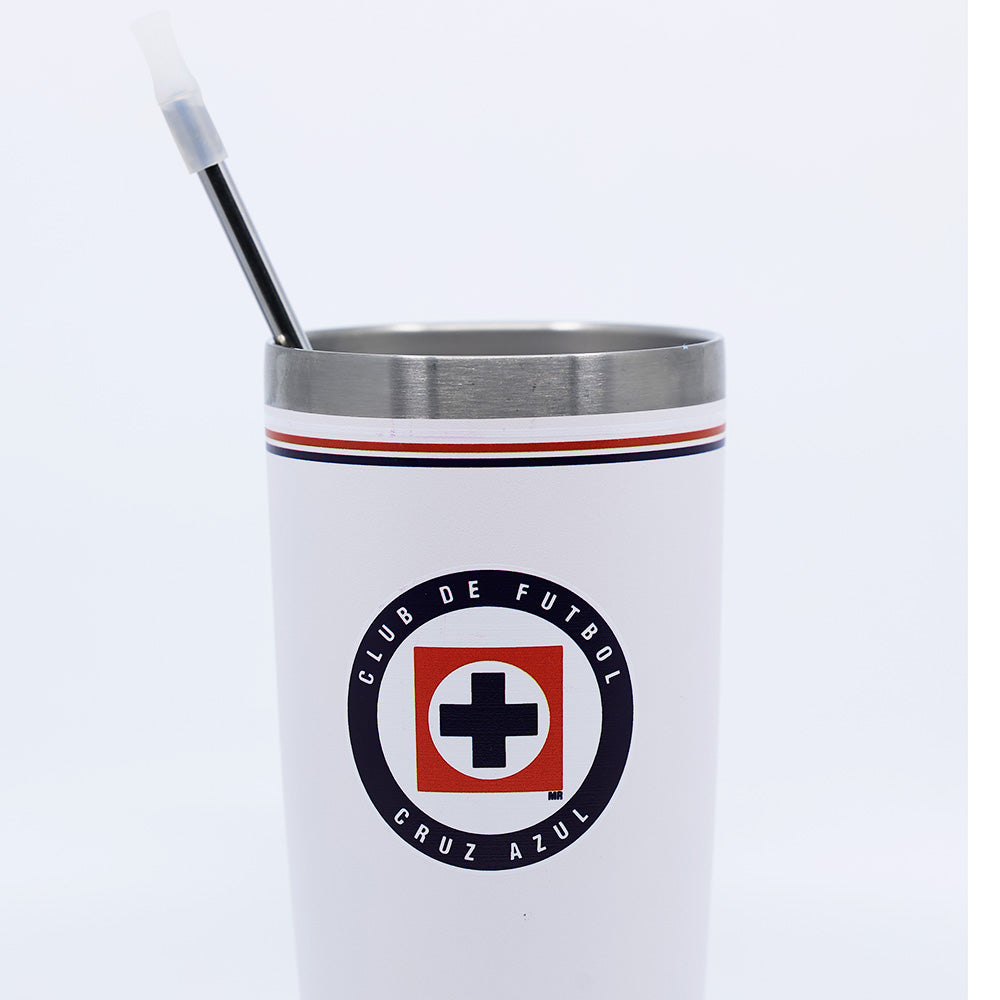 TERMO ACERO INOXIDABLE 20OZ CRUZ AZUL.