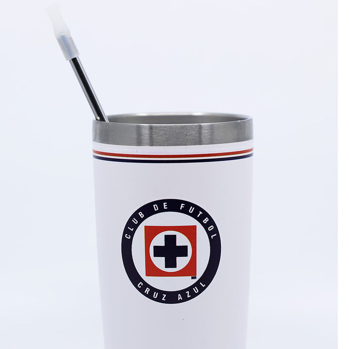 TERMO ACERO INOXIDABLE 20OZ CRUZ AZUL.