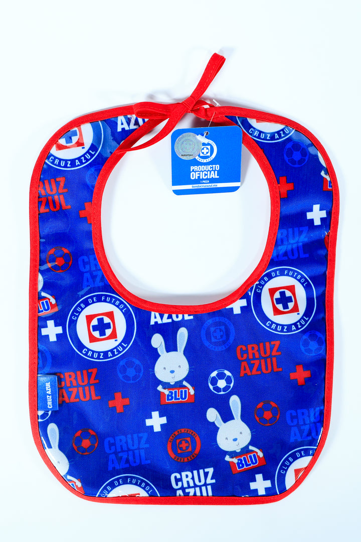 BABERO PLASTICO BLU AZUL REY