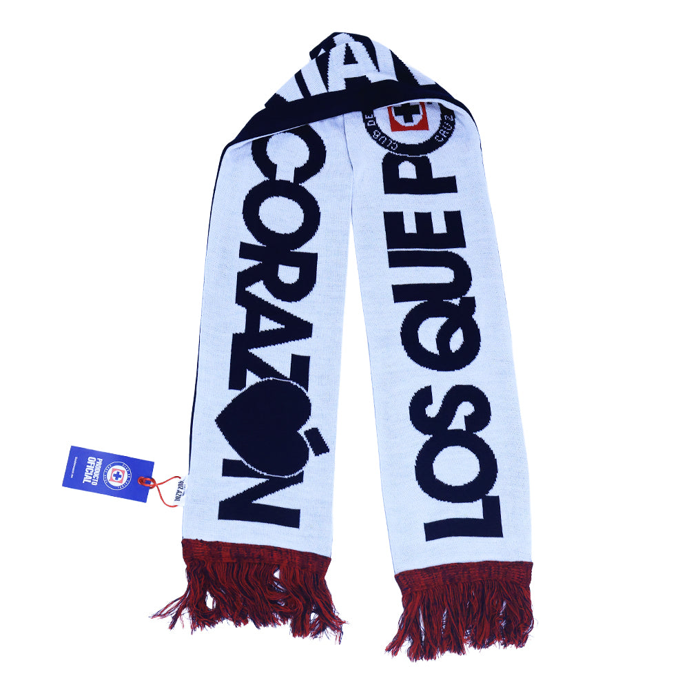 BUFANDA DOBLE VISTA MNO/BCO