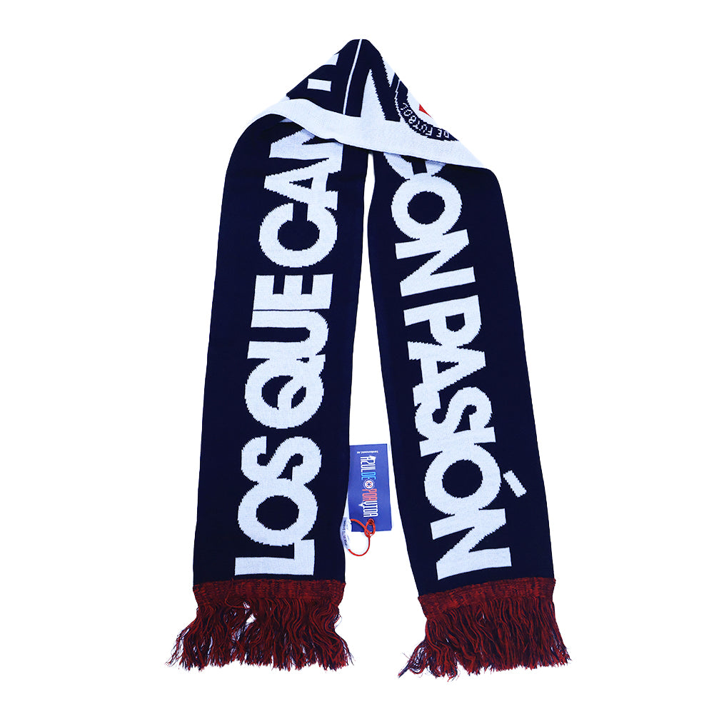 BUFANDA DOBLE VISTA MNO/BCO