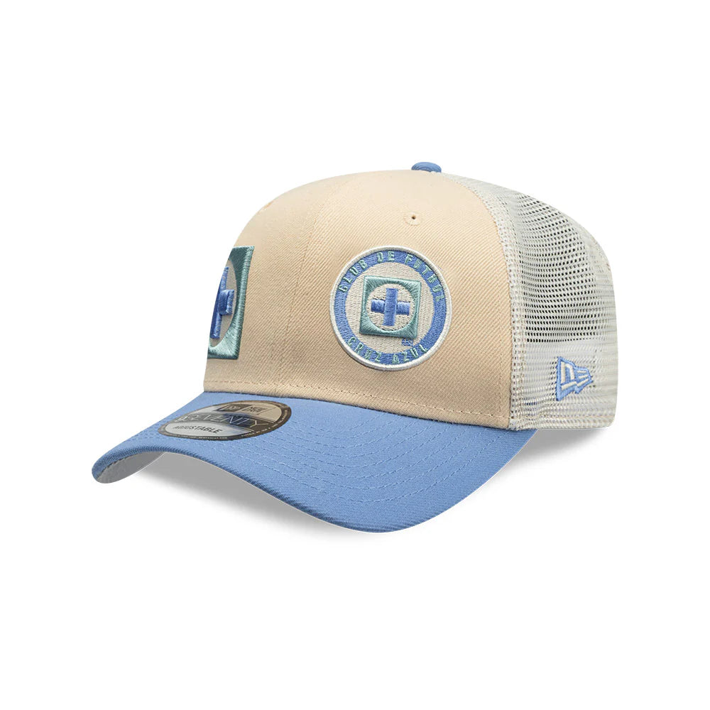 CRUZ AZUL DUAL LOGO 9SEVENTY TRUCKER SNAPBACK