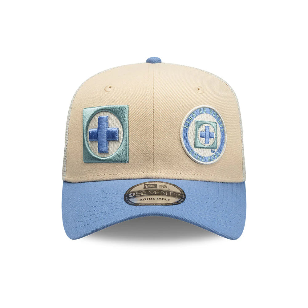 CRUZ AZUL DUAL LOGO 9SEVENTY TRUCKER SNAPBACK