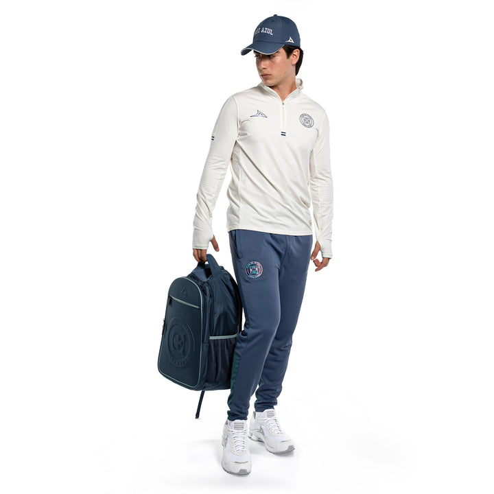 PANTALON ENTRENO CAB A ACERO/AZUL