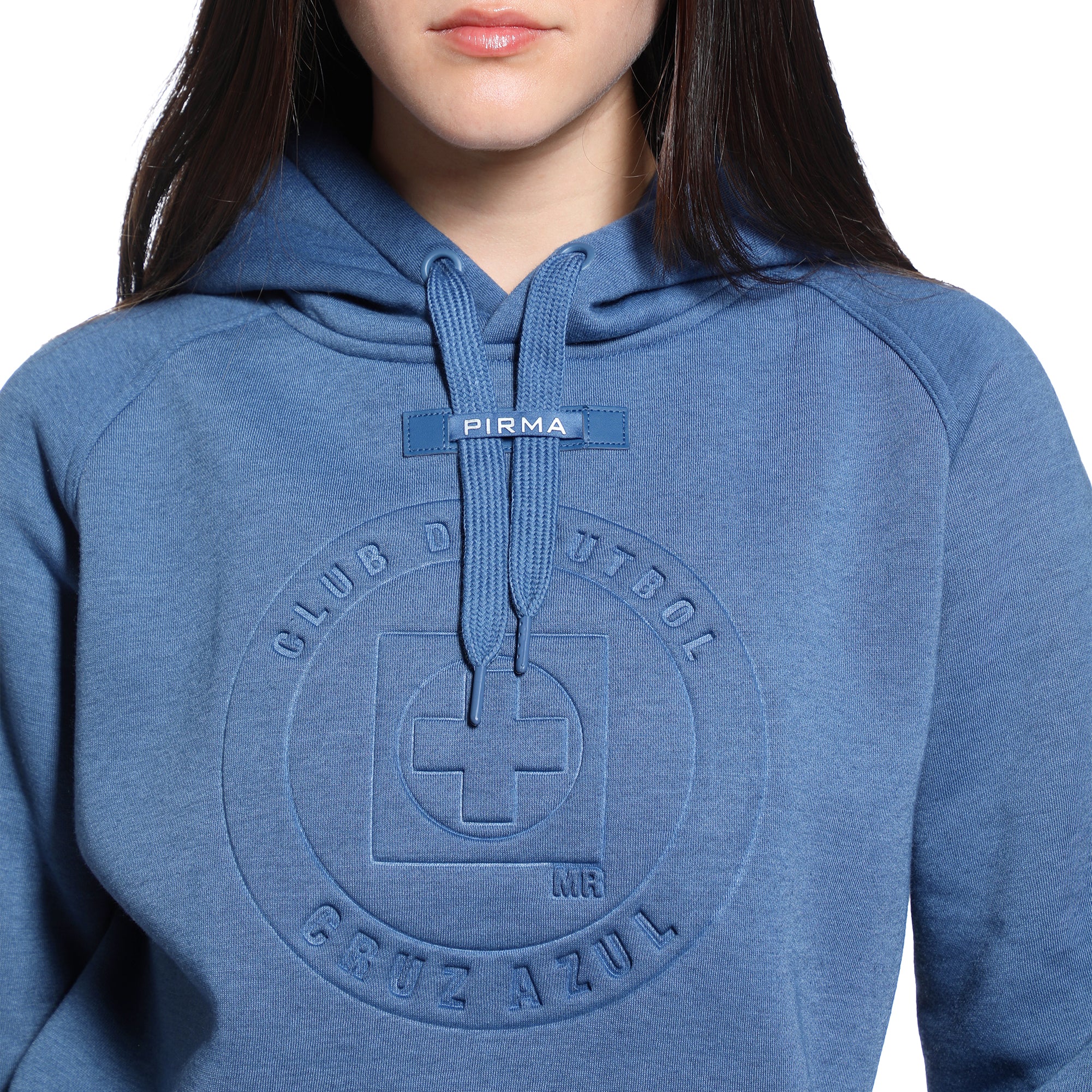 HOODIE DAMA AZUL ACERO