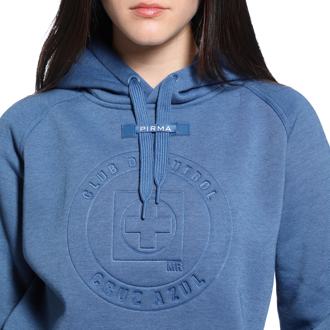 HOODIE DAMA AZUL ACERO