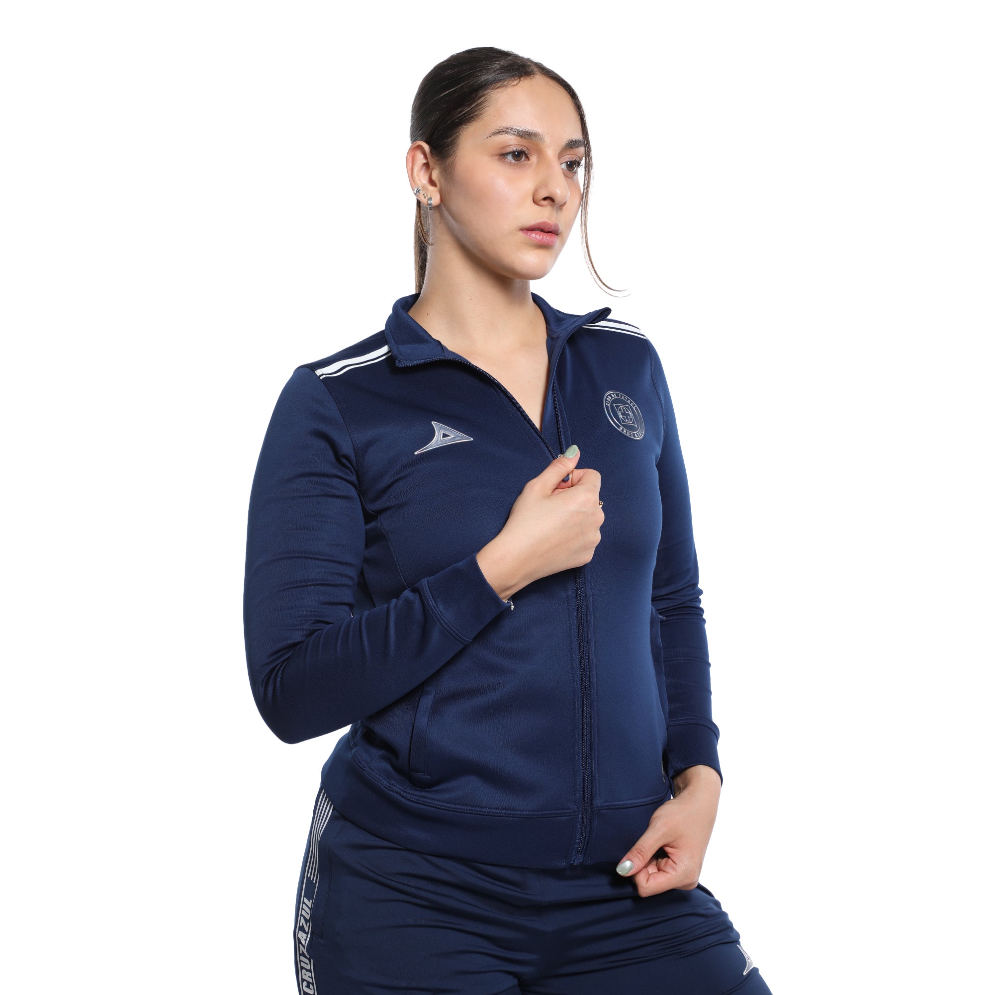 CHAMARRA ENTRENO SIN GORRO DAMA MIDNIGHT BLUE