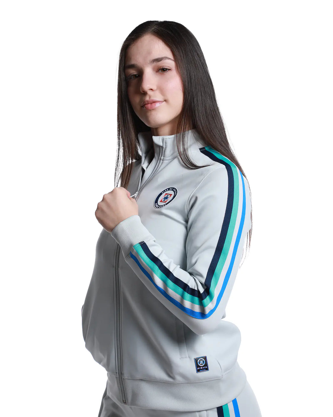 1ER CHAMARRA DE VIAJE FEM 1ER EQUIPO GRIS