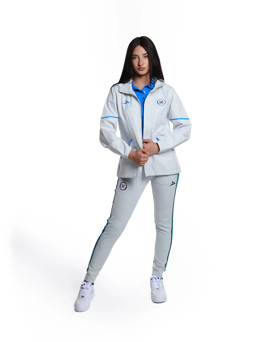CHAMARRA IMPERMEABLE FEM 1ER EQUIPO GRIS