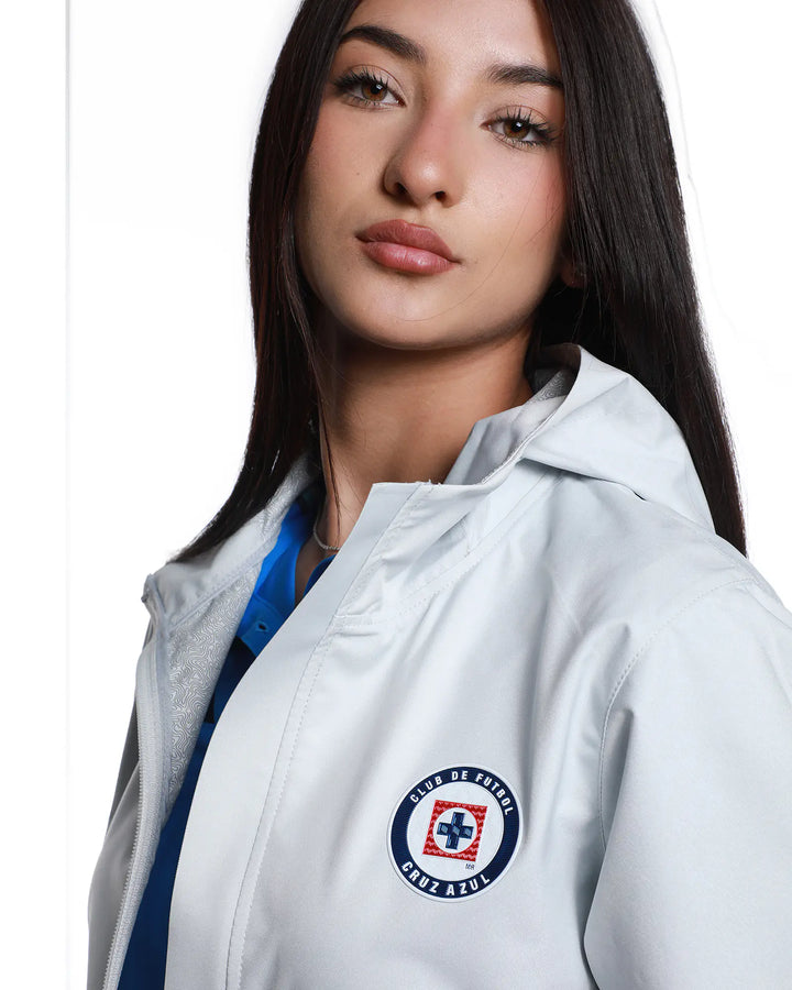 CHAMARRA IMPERMEABLE FEM 1ER EQUIPO GRIS