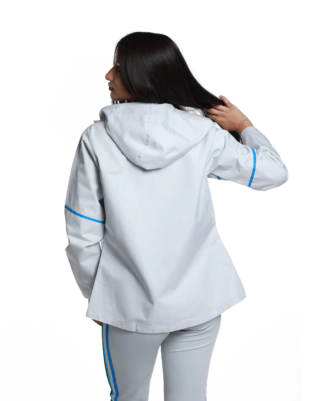 CHAMARRA IMPERMEABLE FEM 1ER EQUIPO GRIS