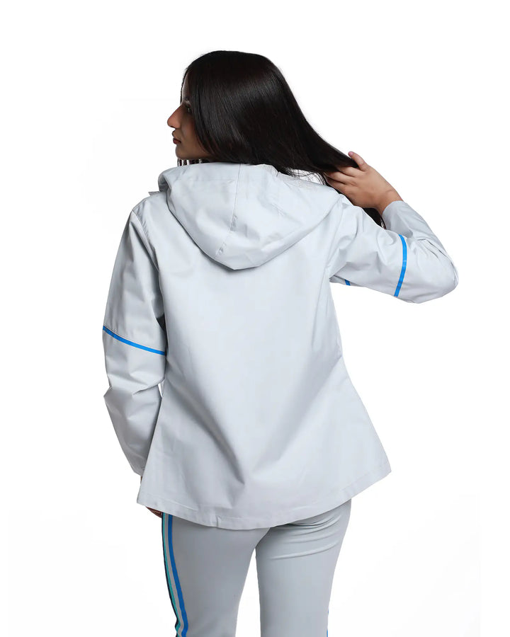 CHAMARRA IMPERMEABLE FEM 1ER EQUIPO GRIS