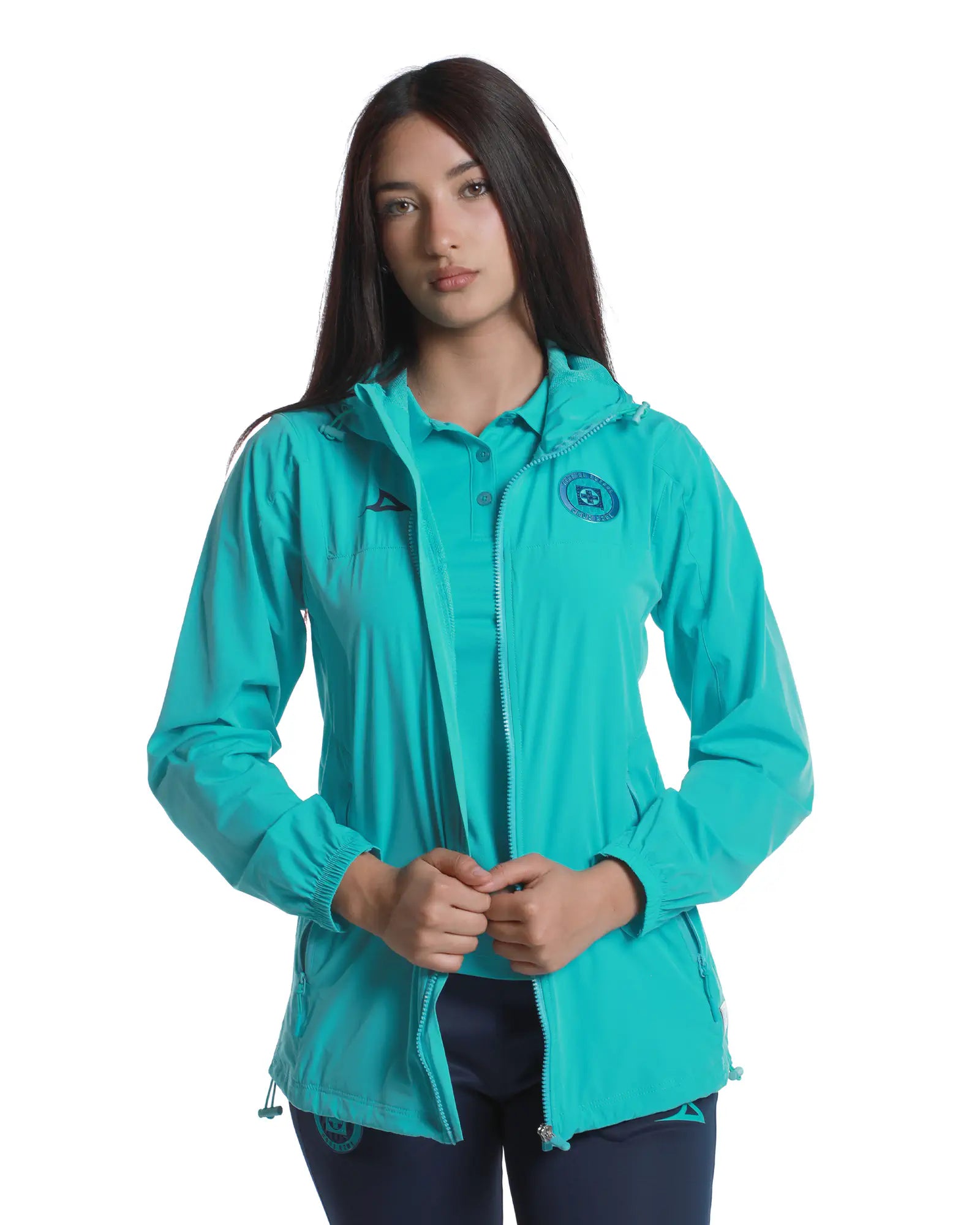 CHAMARRA ROMPEVIENTOS FEM 1ER EQUIPO AQUA