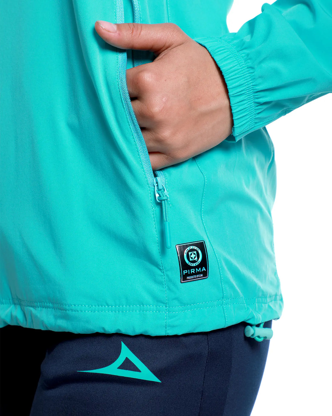 CHAMARRA ROMPEVIENTOS FEM 1ER EQUIPO AQUA