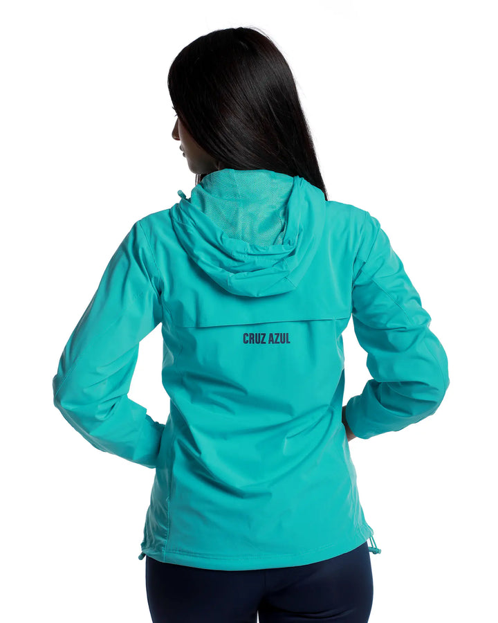 CHAMARRA ROMPEVIENTOS FEM 1ER EQUIPO AQUA