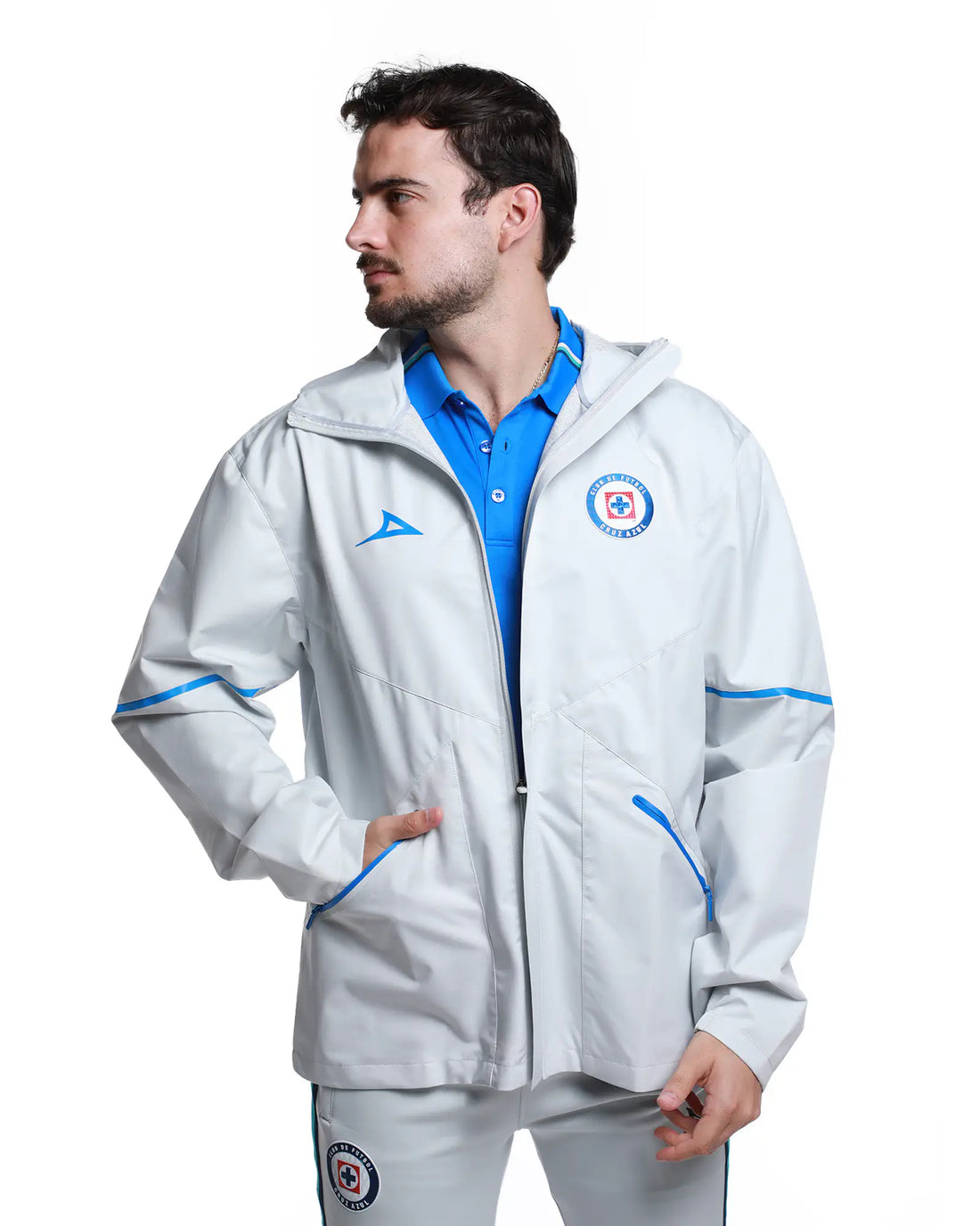 CHAMARRA IMPERMEABLE CAB 1ER EQUIPO GRIS