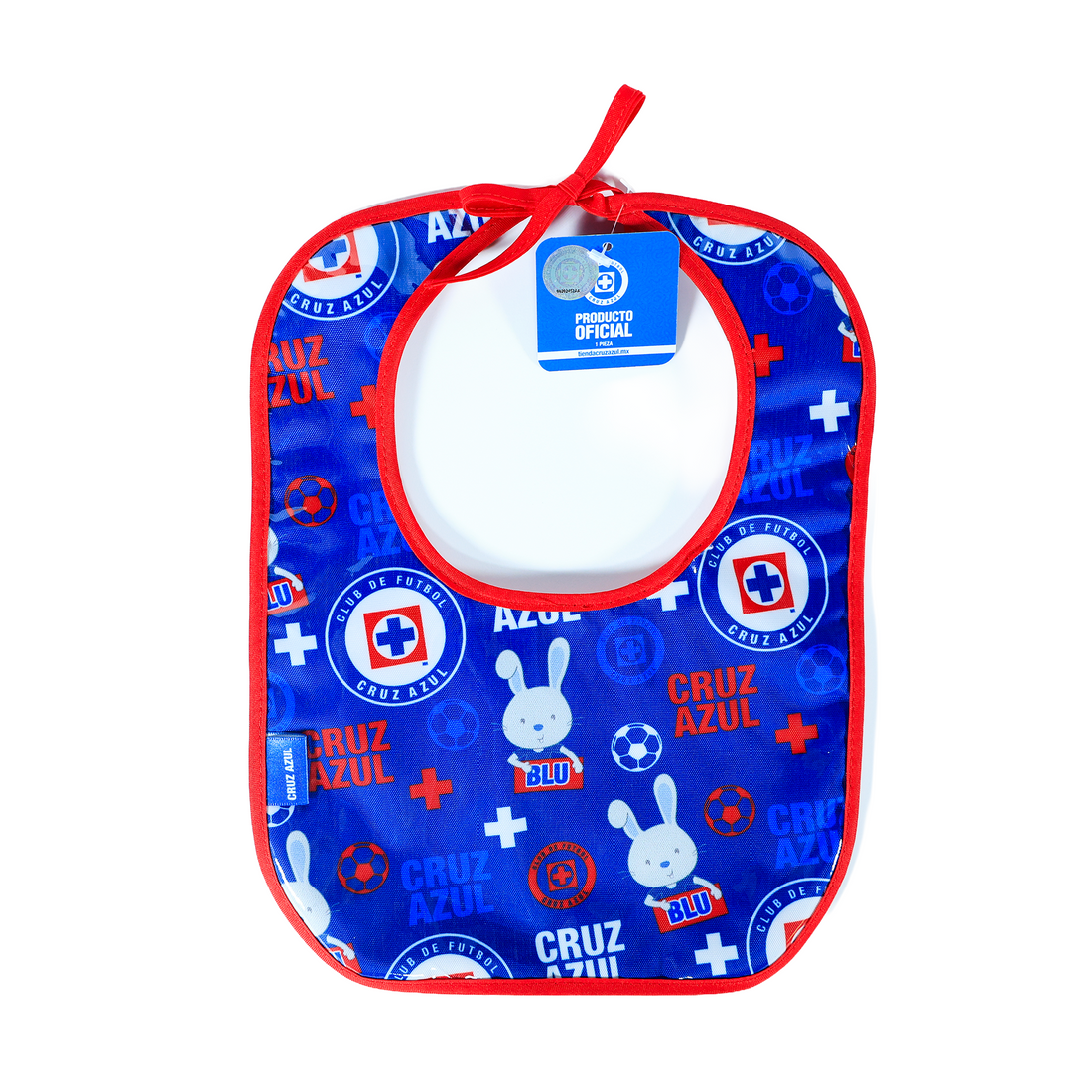 BABERO PLASTICO BLU AZUL REY