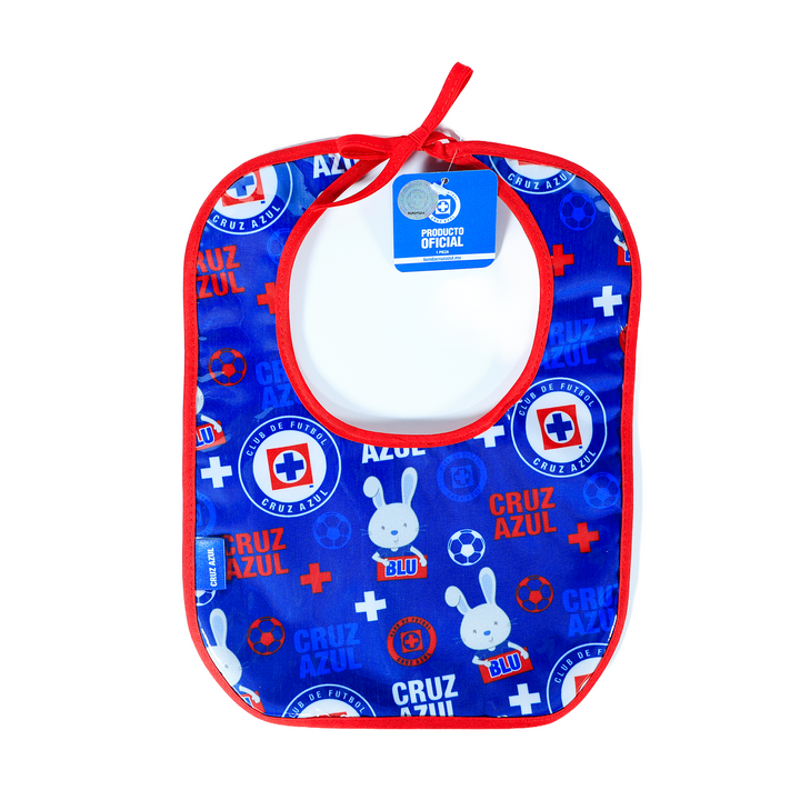 BABERO PLASTICO BLU AZUL REY