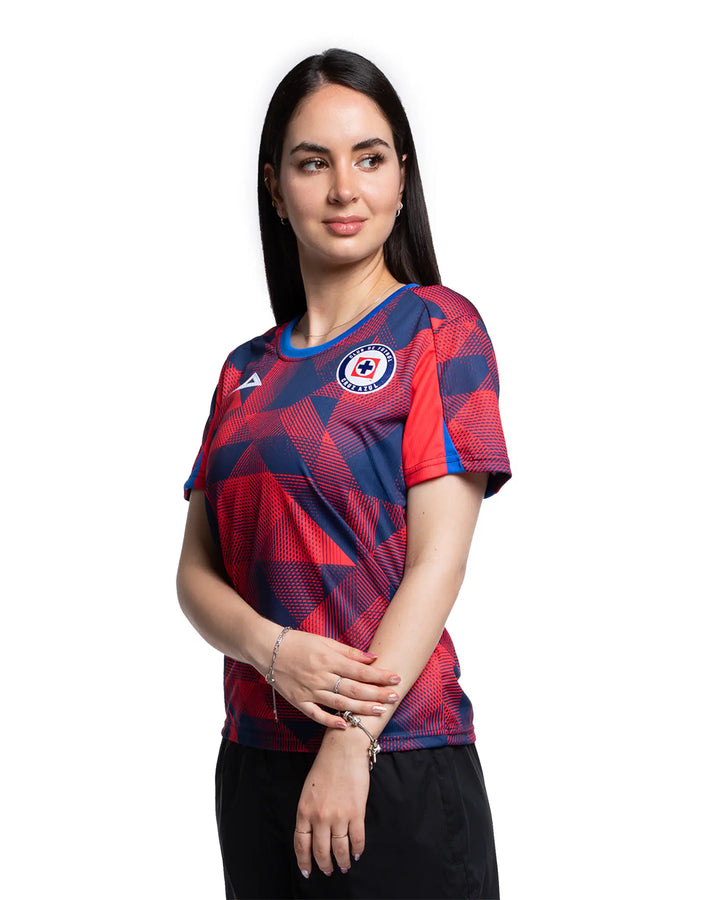 3RA PLAYERA DE CALENTAMIENTO FEM 1ER EQUIPO ROJO